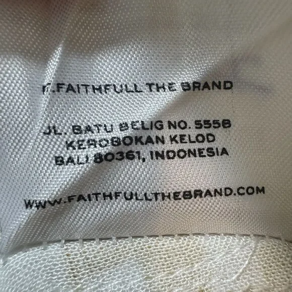 Faithfull Brand Flora Puff Sleeve Midi Yellow Mari Check Gingham Dress Women 6 - Picture 8 of 10